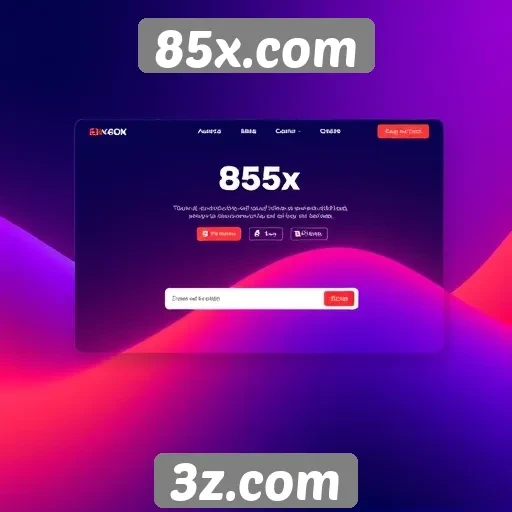 Interface do 85x.com é amigável e intuitiva