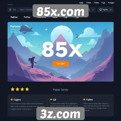 Análise da interface do usuário no 85x.com